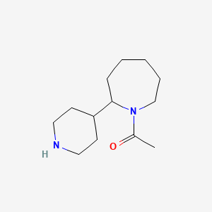molecular formula C13H24N2O B2997461 1-[2-(Piperidin-4-yl)azepan-1-yl]ethan-1-one CAS No. 1315366-97-2