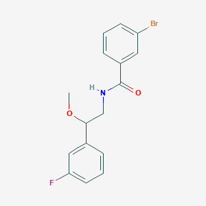 molecular formula C16H15BrFNO2 B2997481 3-bromo-N-(2-(3-fluorophenyl)-2-methoxyethyl)benzamide CAS No. 1797183-14-2