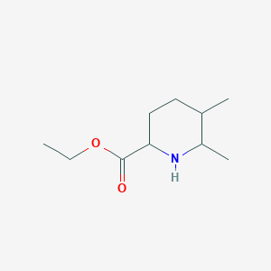molecular formula C10H19NO2 B2997500 Ethyl 5,6-dimethylpiperidine-2-carboxylate CAS No. 2248258-82-2