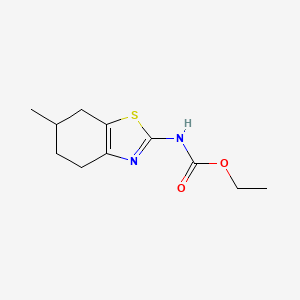 molecular formula C11H16N2O2S B2997507 ethyl N-(6-methyl-4,5,6,7-tetrahydro-1,3-benzothiazol-2-yl)carbamate CAS No. 904925-05-9