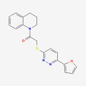 1-(3,4-dihydro-2H-quinolin-1-yl)-2-[6-(furan-2-yl)pyridazin-3-yl]sulfanylethanone