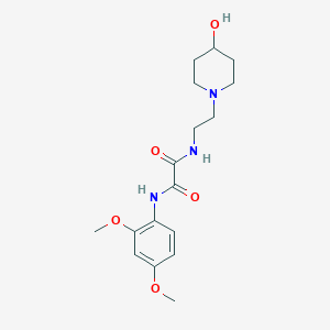 molecular formula C17H25N3O5 B2997515 N1-(2,4-dimethoxyphenyl)-N2-(2-(4-hydroxypiperidin-1-yl)ethyl)oxalamide CAS No. 1797735-90-0