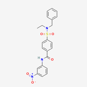 molecular formula C22H21N3O5S B2997529 4-(N-benzyl-N-ethylsulfamoyl)-N-(3-nitrophenyl)benzamide CAS No. 864939-51-5