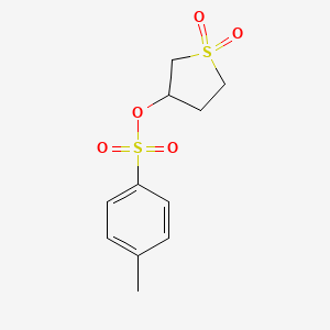 molecular formula C11H14O5S2 B2997541 1,1-二氧-1lambda6-硫杂环戊烷-3-基 4-甲基苯基-1-磺酸酯 CAS No. 36715-85-2