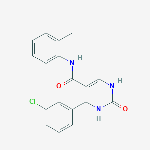molecular formula C20H20ClN3O2 B2997551 4-(3-氯苯基)-N-(2,3-二甲苯基)-6-甲基-2-氧代-1,2,3,4-四氢嘧啶-5-甲酰胺 CAS No. 361182-42-5