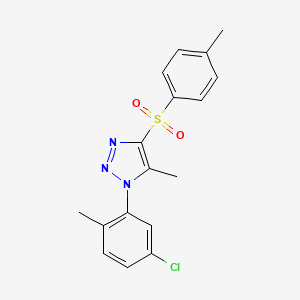 1-(5-chloro-2-methylphenyl)-5-methyl-4-[(4-methylphenyl)sulfonyl]-1H-1,2,3-triazole