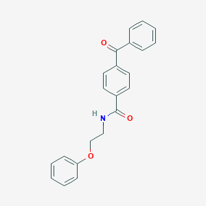 molecular formula C22H19NO3 B299757 4-benzoyl-N-(2-phenoxyethyl)benzamide 