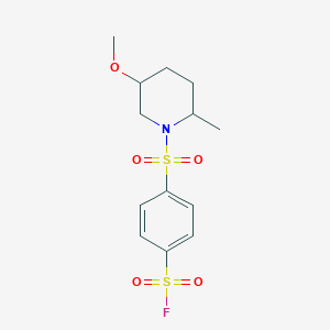 4-(5-Methoxy-2-methylpiperidin-1-yl)sulfonylbenzenesulfonyl fluoride