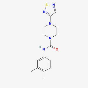 N-(3,4-dimethylphenyl)-4-(1,2,5-thiadiazol-3-yl)piperazine-1-carboxamide