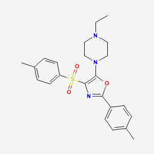 5-(4-Ethylpiperazin-1-yl)-2-(p-tolyl)-4-tosyloxazole