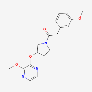 2-(3-Methoxyphenyl)-1-(3-((3-methoxypyrazin-2-yl)oxy)pyrrolidin-1-yl)ethanone