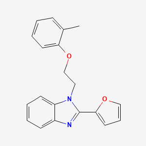 1-[2-(2-(2-Furyl)benzimidazolyl)ethoxy]-2-methylbenzene