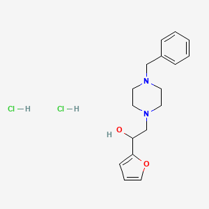 2-(4-Benzylpiperazin-1-yl)-1-(furan-2-yl)ethanol dihydrochloride