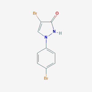 molecular formula C9H6Br2N2O B299760 4-bromo-1-(4-bromophenyl)-1H-pyrazol-3-ol 