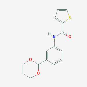 N-[3-(1,3-dioxan-2-yl)phenyl]-2-thiophenecarboxamide