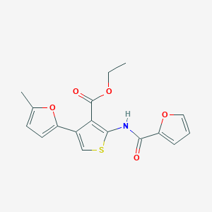 Ethyl 2-(furan-2-carboxamido)-4-(5-methylfuran-2-yl)thiophene-3-carboxylate
