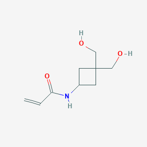 molecular formula C9H15NO3 B2997664 N-[3,3-Bis(hydroxymethyl)cyclobutyl]prop-2-enamide CAS No. 2361645-84-1