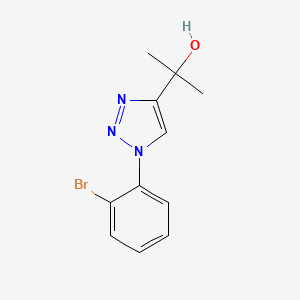 2-[1-(2-bromophenyl)-1H-1,2,3-triazol-4-yl]propan-2-ol