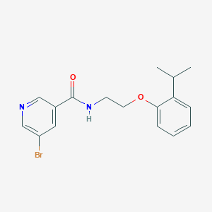molecular formula C17H19BrN2O2 B299767 5-bromo-N-[2-(2-isopropylphenoxy)ethyl]nicotinamide 