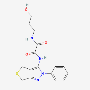 N-(3-hydroxypropyl)-N'-(2-phenyl-4,6-dihydrothieno[3,4-c]pyrazol-3-yl)oxamide