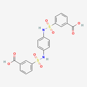 3-{[4-(3-Carboxybenzenesulfonamido)phenyl]sulfamoyl}benzoic acid