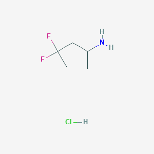 4,4-Difluoropentan-2-amine;hydrochloride