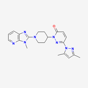 6-(3,5-Dimethylpyrazol-1-yl)-2-[1-(3-methylimidazo[4,5-b]pyridin-2-yl)piperidin-4-yl]pyridazin-3-one