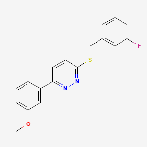 3-((3-Fluorobenzyl)thio)-6-(3-methoxyphenyl)pyridazine