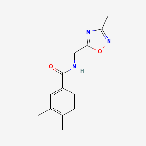3,4-dimethyl-N-((3-methyl-1,2,4-oxadiazol-5-yl)methyl)benzamide