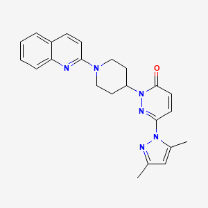 6-(3,5-Dimethylpyrazol-1-yl)-2-(1-quinolin-2-ylpiperidin-4-yl)pyridazin-3-one
