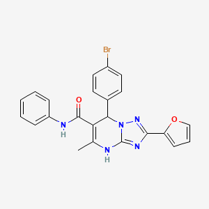 7-(4-bromophenyl)-2-(furan-2-yl)-5-methyl-N-phenyl-4H,7H-[1,2,4]triazolo[1,5-a]pyrimidine-6-carboxamide