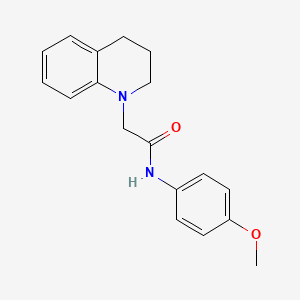 molecular formula C18H20N2O2 B2997722 2-[3,4-dihydro-1(2H)-quinolinyl]-N-(4-methoxyphenyl)acetamide CAS No. 882749-32-8