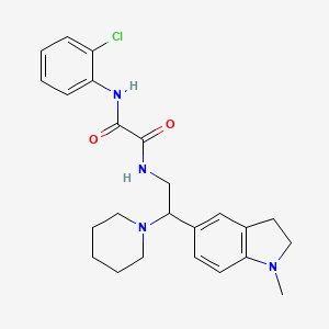 N1-(2-chlorophenyl)-N2-(2-(1-methylindolin-5-yl)-2-(piperidin-1-yl)ethyl)oxalamide