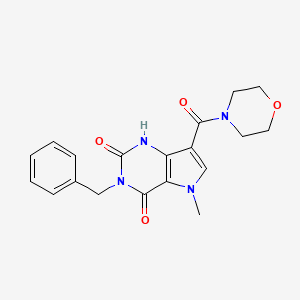 3-benzyl-5-methyl-7-(morpholine-4-carbonyl)-1H-pyrrolo[3,2-d]pyrimidine-2,4(3H,5H)-dione