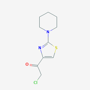 2-Chloro-1-[2-(piperidin-1-yl)-1,3-thiazol-4-yl]ethan-1-one