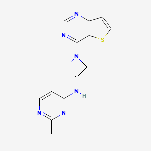 2-Methyl-N-(1-thieno[3,2-d]pyrimidin-4-ylazetidin-3-yl)pyrimidin-4-amine