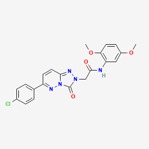 2-[6-(4-chlorophenyl)-3-oxo-[1,2,4]triazolo[4,3-b]pyridazin-2-yl]-N-(2,5-dimethoxyphenyl)acetamide