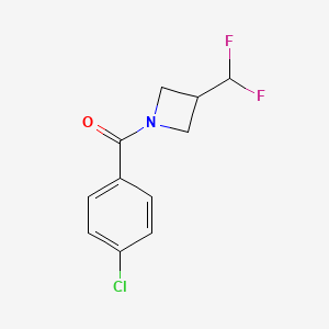 (4-Chlorophenyl)(3-(difluoromethyl)azetidin-1-yl)methanone