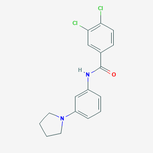 3,4-dichloro-N-[3-(1-pyrrolidinyl)phenyl]benzamide