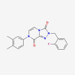 7-(3,4-dimethylphenyl)-2-(2-fluorobenzyl)-[1,2,4]triazolo[4,3-a]pyrazine-3,8(2H,7H)-dione