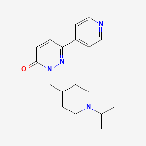 molecular formula C18H24N4O B2997763 2-{[1-(Propan-2-yl)piperidin-4-yl]methyl}-6-(pyridin-4-yl)-2,3-dihydropyridazin-3-one CAS No. 2097860-39-2