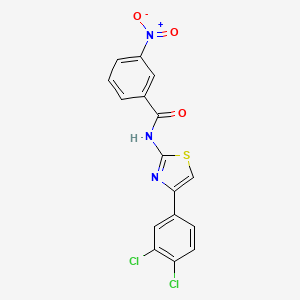 N-[4-(3,4-dichlorophenyl)-1,3-thiazol-2-yl]-3-nitrobenzamide