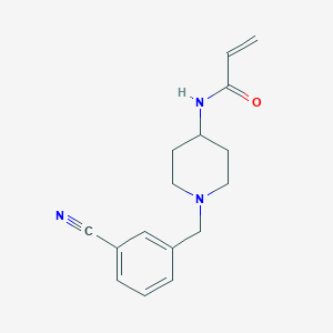 N-[1-[(3-Cyanophenyl)methyl]piperidin-4-yl]prop-2-enamide
