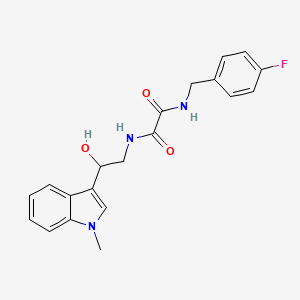 N1-(4-fluorobenzyl)-N2-(2-hydroxy-2-(1-methyl-1H-indol-3-yl)ethyl)oxalamide