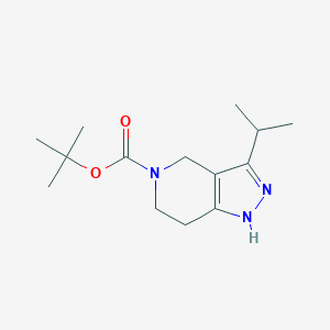 molecular formula C14H23N3O2 B2997776 Tert-butyl 3-isopropyl-1,4,6,7-tetrahydropyrazolo[4,3-c]pyridine-5-carboxylate CAS No. 2306265-24-5