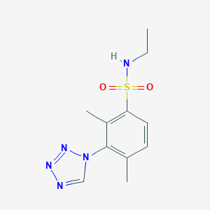 molecular formula C11H15N5O2S B299779 N-ethyl-2,4-dimethyl-3-(1H-tetraazol-1-yl)benzenesulfonamide 