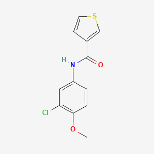 molecular formula C12H10ClNO2S B2997797 N-(3-chloro-4-methoxyphenyl)thiophene-3-carboxamide CAS No. 950249-05-5