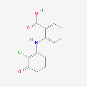 molecular formula C13H12ClNO3 B2997798 2-[(2-Chloro-3-oxocyclohex-1-en-1-yl)amino]benzoic acid CAS No. 937604-82-5