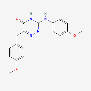 6-(4-methoxybenzyl)-3-((4-methoxyphenyl)amino)-1,2,4-triazin-5(4H)-one