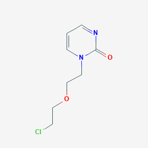 molecular formula C8H11ClN2O2 B2997807 1-[2-(2-Chloroethoxy)ethyl]-1,2-dihydropyrimidin-2-one CAS No. 1271675-87-6